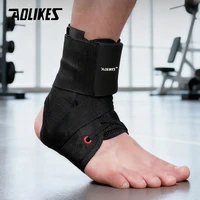 AOLIKES 1 Uds tobillera para mujeres y hombres-soporte ajustable con cordones con estabilizadores laterales para esguince de tobillo, baloncesto, correr