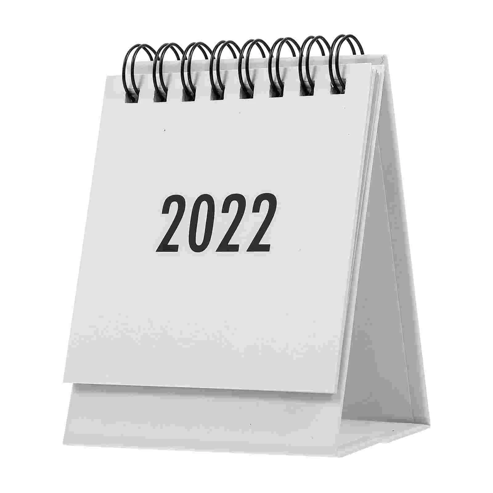 

2022 Mini Desk Calendar Calendars Easel Desktop School Vertical Paper Small Office Home