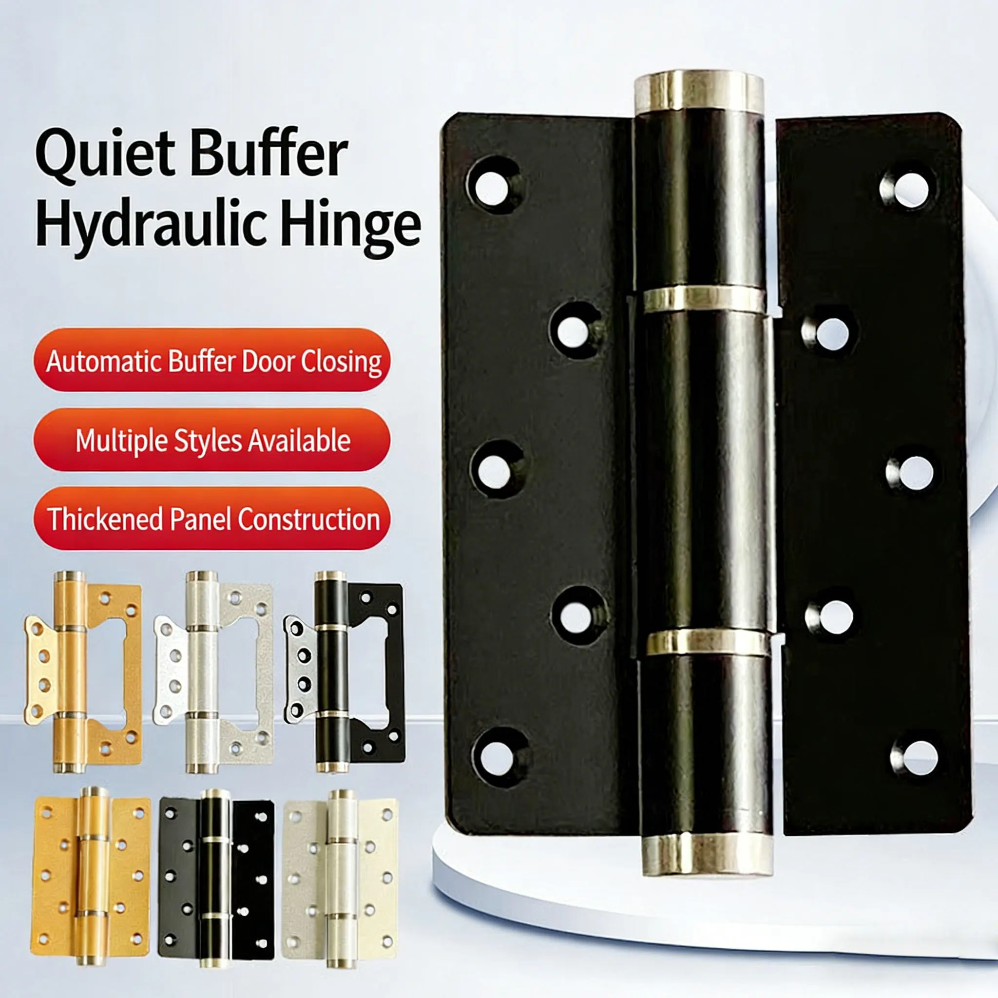 

Гидравлическая петля из космического алюминия, петля с доводчиком для распашных дверей, автоматический доводчик дверей, пружинная петля.