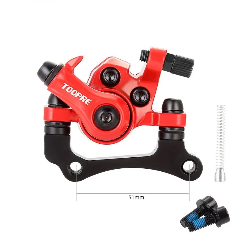 Aluminum Alloy Bike Brake Outdoor Cycling MTB Mountain Bicycle Rear Disc Brake Mechanical Caliper Bike Refit Accessories