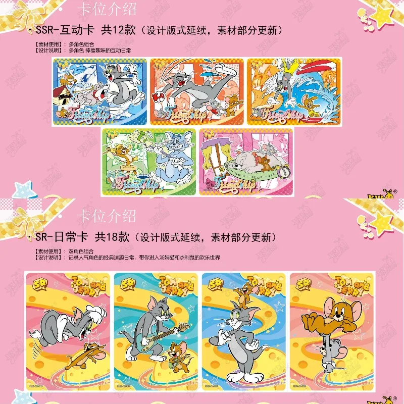KAYOU – Cartes authentiques Tom et Jerry « Tell It To The Judge », cartes de collection de dessins animés, jouets décoratifs pour cadeaux de Noël pour enfants