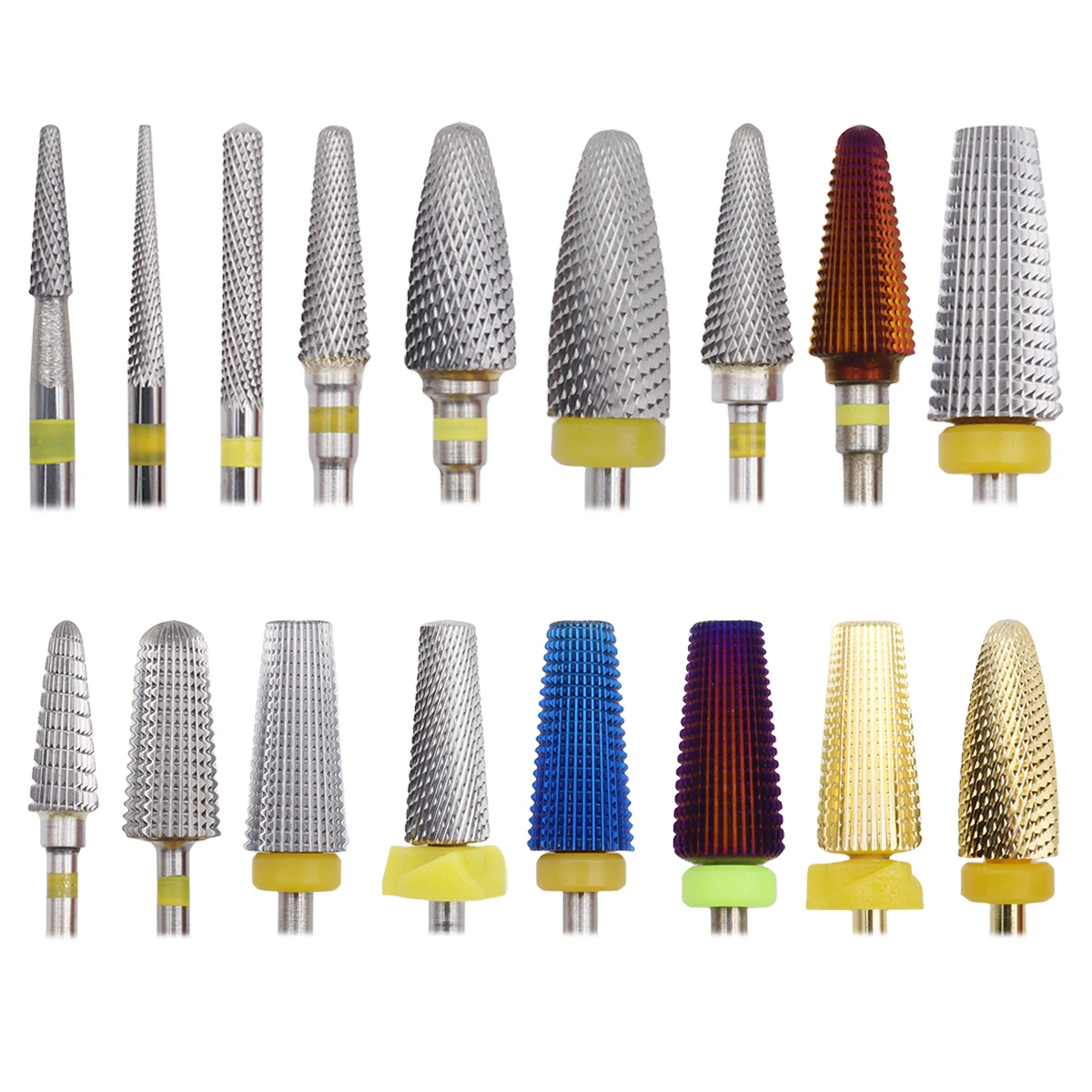 

Cone Shape Bits Carbide Nail Drill Bits With Cut Drills Carbide Milling Cutter Manicure Remove Gel Nails Accessories