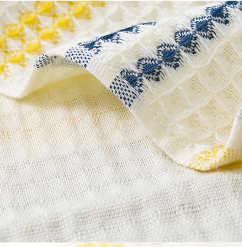 100% Reine Baumwolle Waffel-Badetuch, Weich und Saugfähig für Erwachsene Wabenförmiges Badetuch Ist Flauschig und Hautfreundlich – Detail 5