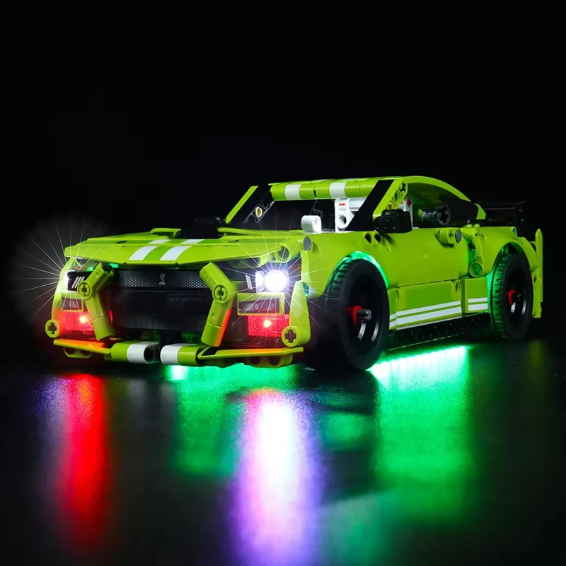 Zestaw oświetlenia LED DIY do zestawu klocków technicznych Super Sports Car (tylko światło LED, bez modelu klocków)