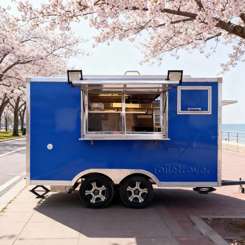 

Mobile Street Vintage Food Trailer Doner Kebab Burger Tacos Fried Chicken Noble Food Truck with Full Kitchen