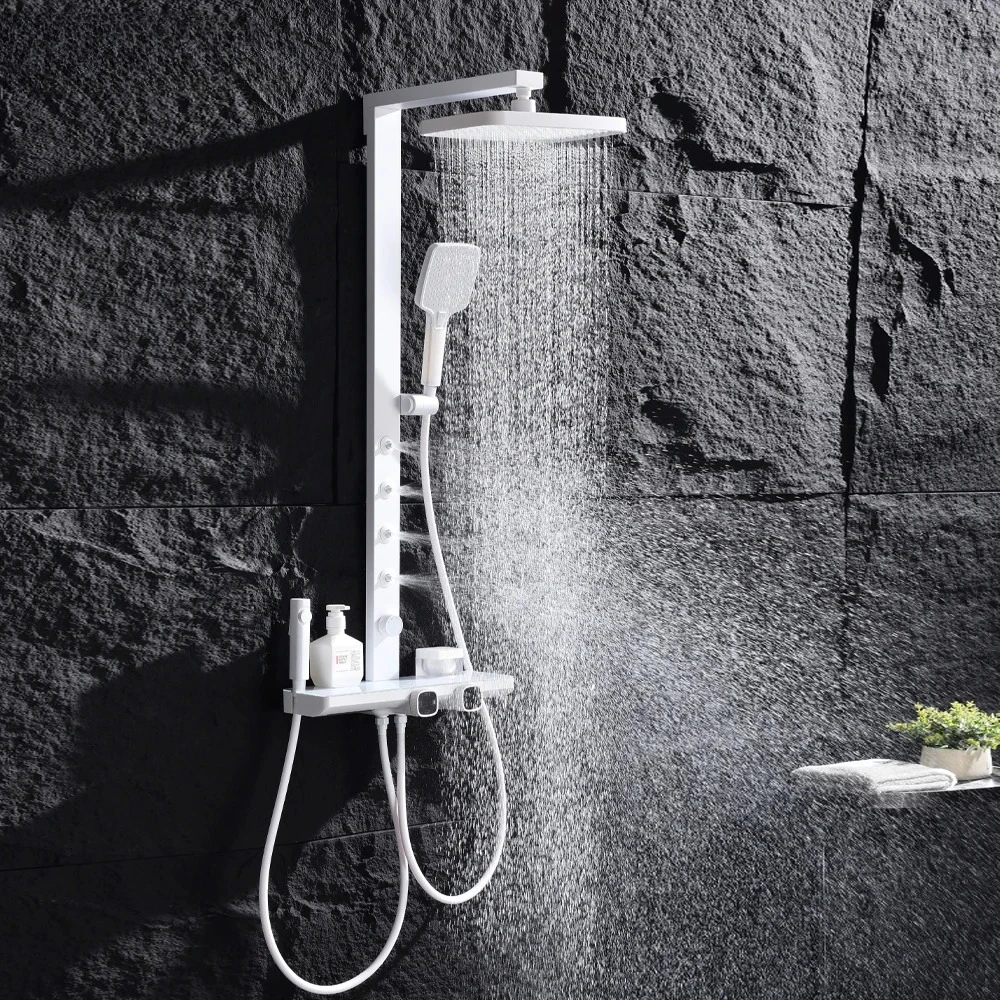 High Pressure Shower System With Shower Head For Bath Sprayer Wall Faucet For Bathroom Bathroom Mixer Tap Shower Faucets