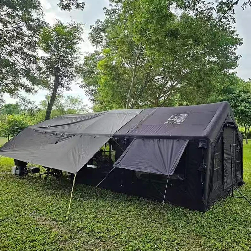 8.0+Framed Foyer Air Tent-Black Exclusive High Quality Air Tent Factory Direct Glamping Tent