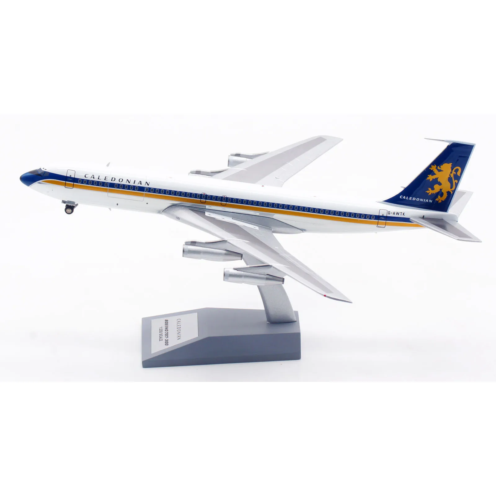 IF707CD1023P Alloy Collectible Plane Gift INFLIGHT 1:200 Caledonian Airways Boeing B707-300 Diecast Aircraft Jet Model G-AWTK