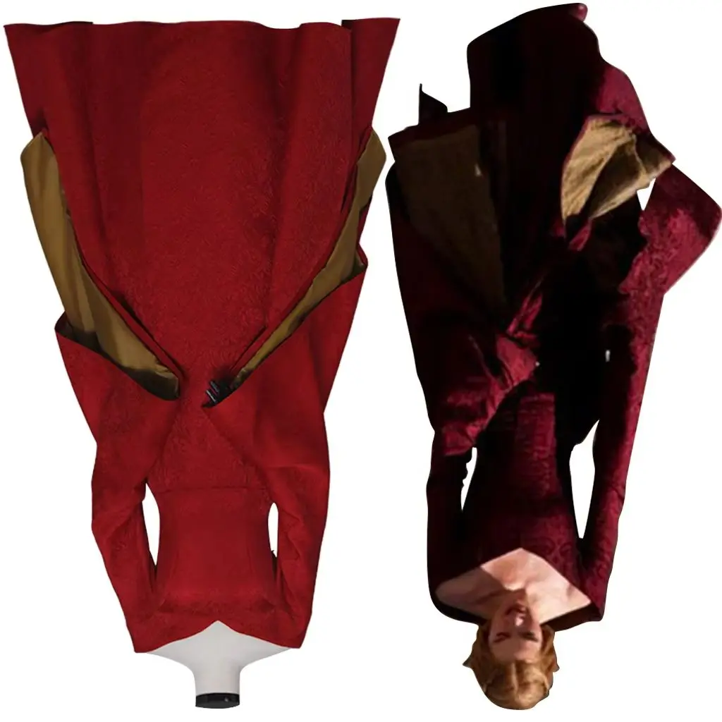 TV Cersei Lannister Cosplay Costume Women's Red Dress Royal Court Queen Walking Outfits Halloween Carnival Party Ball Gown