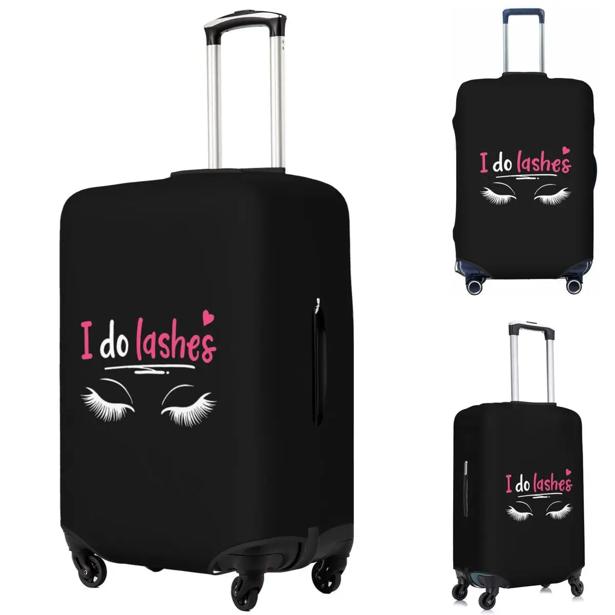 

Lashes Eyelash Lash Artists Cosmetics Suitcase Cover Protection Elastic Trip Luggage Protector Covers for 18-32 Inch
