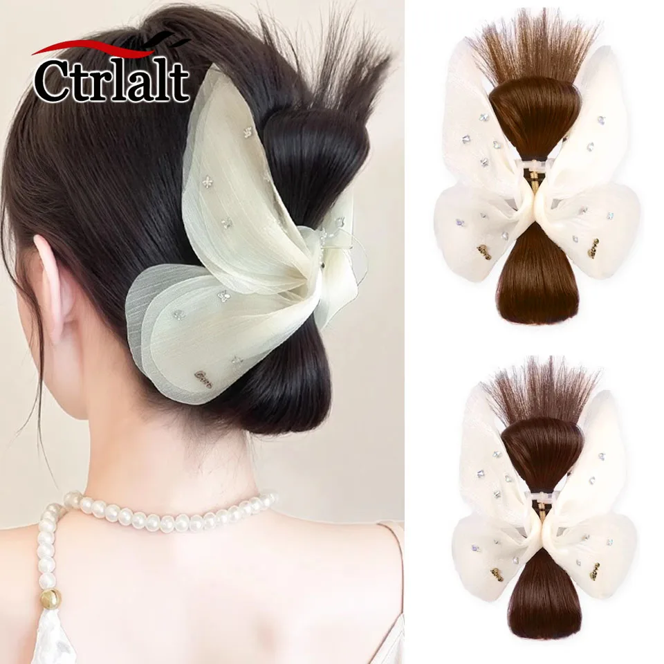 

Коготь-шиньон, большой размер, французский узел-бабочка, коготь для волос, блестящая заколка для волос с ромбовидной сеткой, элегантный зажим в виде акулы, женские аксессуары для волос