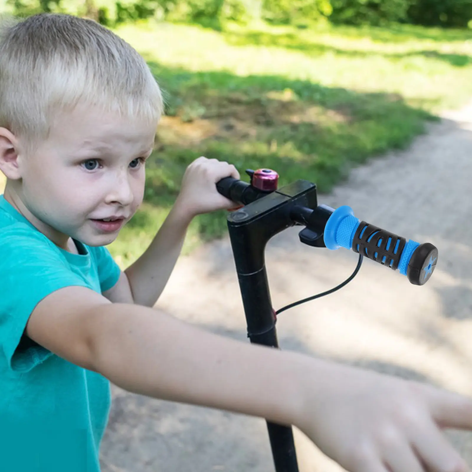 

1Pair Children's Bicycle Handlebar Grips Non-Slip Rubber Ergonomic Soft Grip for Kids Bikes Scooters Tricycles Balance Bikes