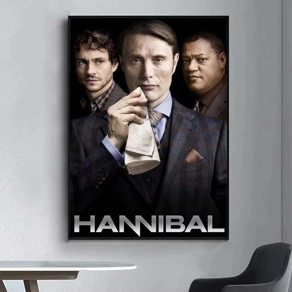 Hot TV H-Hannibal Poster Fancy Wall Sticker for Living Room Bar Vintage Decorative Painting Middle