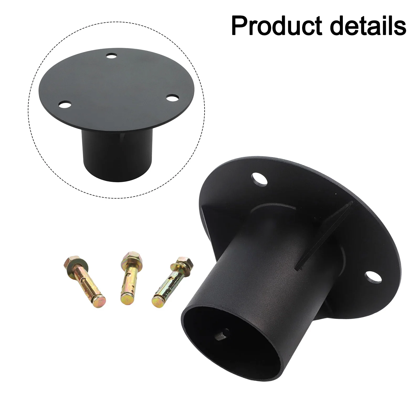 Adjustable Fence Base Chain Link Fence Post Base Complete Installation Set Floor Flange Long Lasting Performance