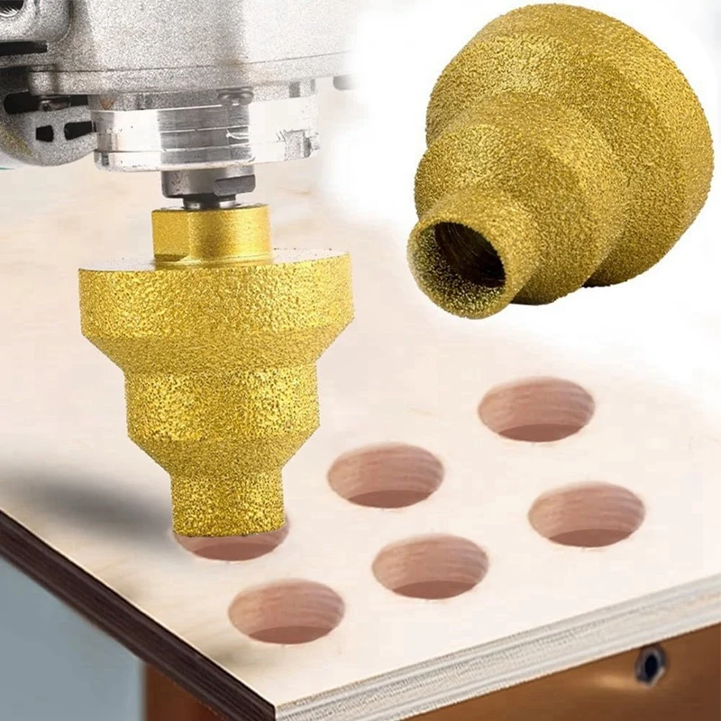 3Pcs Step Drill Bit Set 20-35-50Mm Straight Flute Milling Cutter Metal Marble Hole Opener Woodworking Tool-AT64