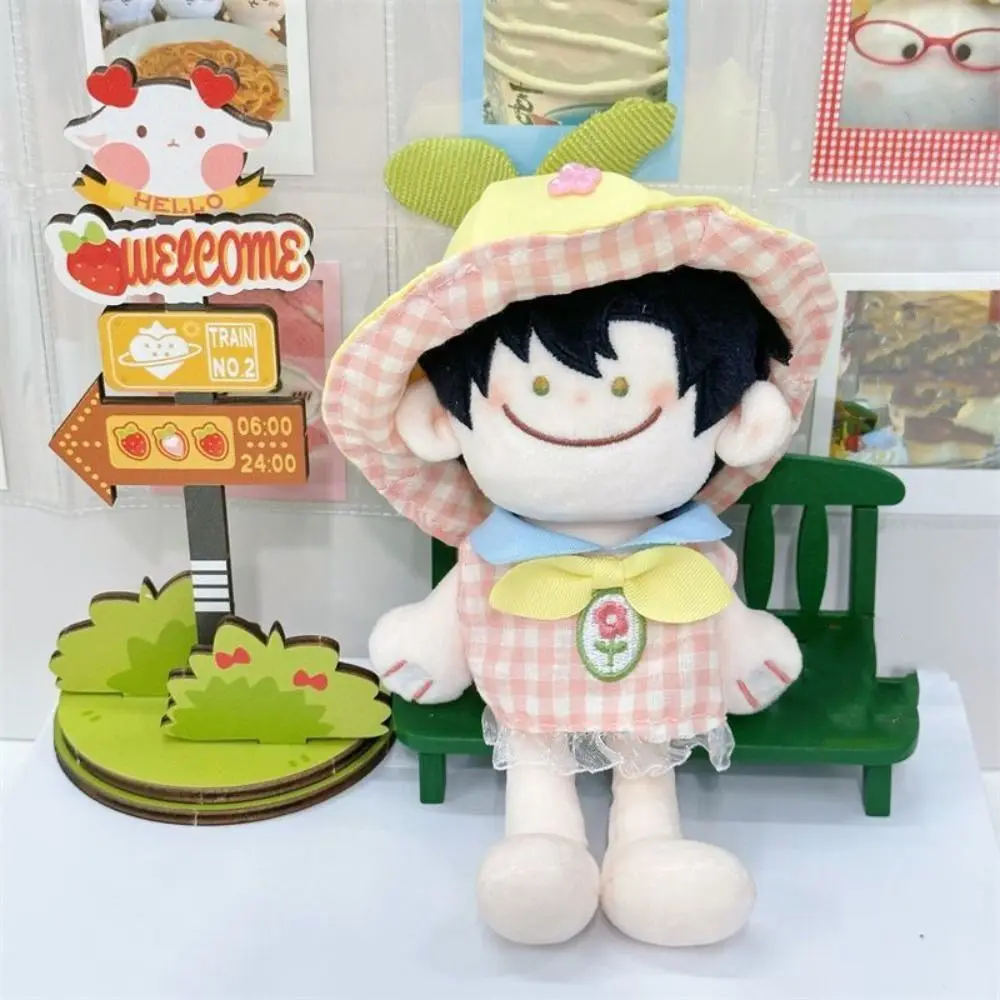 10CM 인형 면화 인형 Rompers 부드러운 면화 소형 옷 봉제 인형 복장 만화 디자인 귀여운 미니 인형 옷