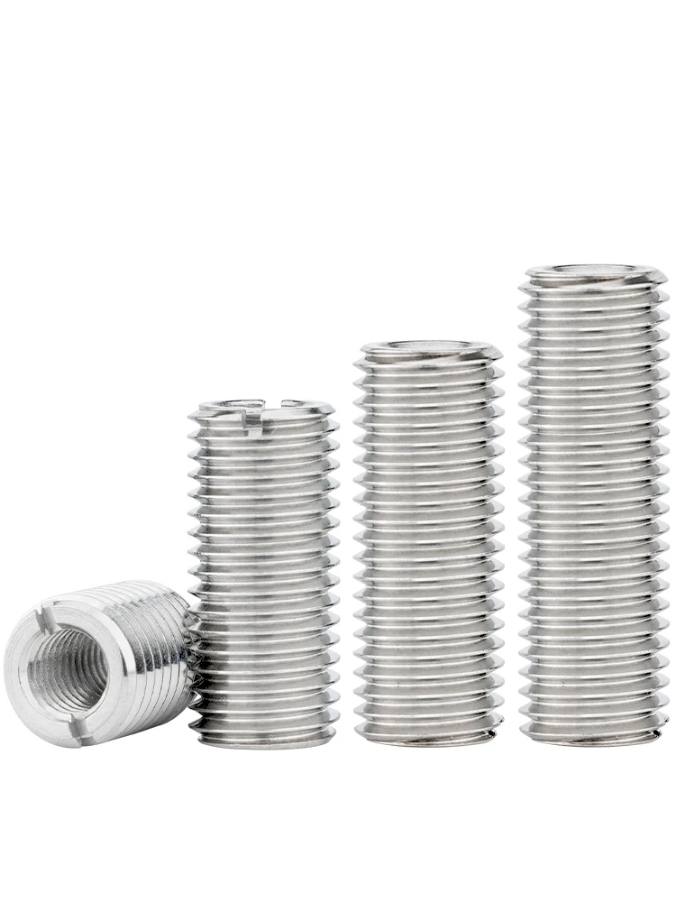 M2M2.5M3M4M5M6M8M10M12 304 A2Stainless Steel Sheath Thread Insert Sleeves Inner Outer Thread Adapter Screw Transfer Reducing Nut