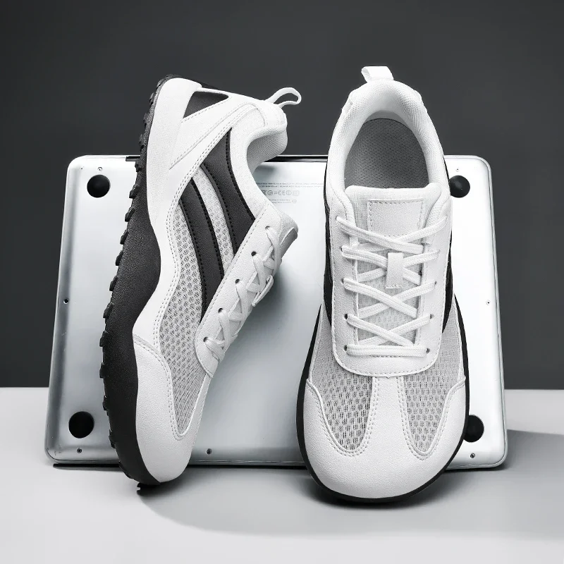 Neue Herren- und Damen-Barfußschuhe mit Breiter Zehenbox, Atmungsaktive Minimalistische Outdoor-Leichtgewicht-Laufschuhe, Unisex-Wanderschuhe, Modische Trekkingschuhe