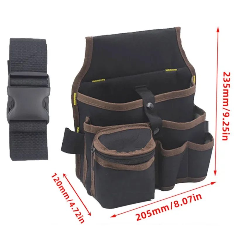 Multifunctional Tool Storage Bag Pouch Belt Electrician Toolkit Drill Waist Bag Wrench Screwdriver Hardware Tool Bags Organizer