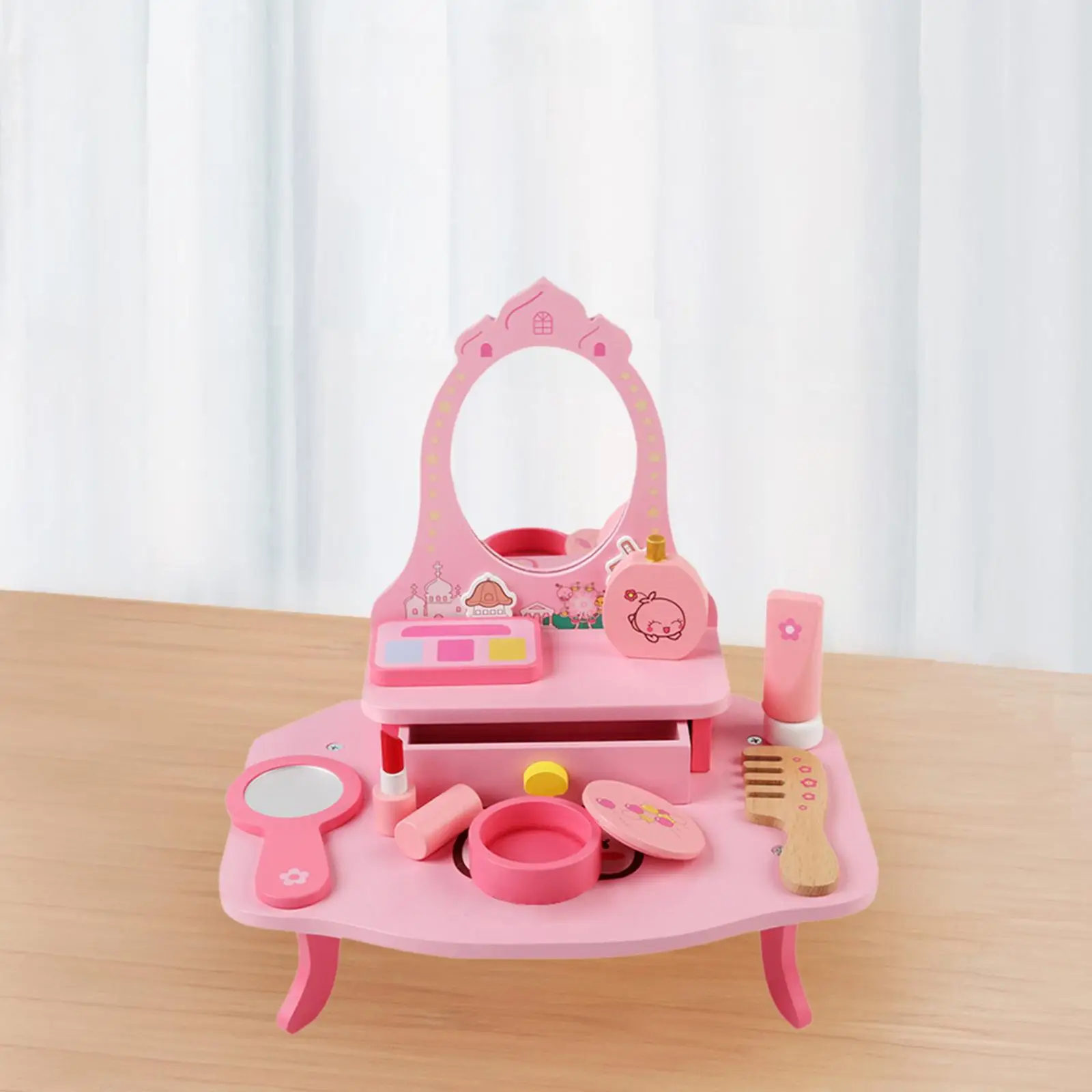 Children Makeup Toy Set Beauty Toy Simulation Dressing Table Toy Pretend Makeup Kits Role Playing for Children Kids Girls Gifts