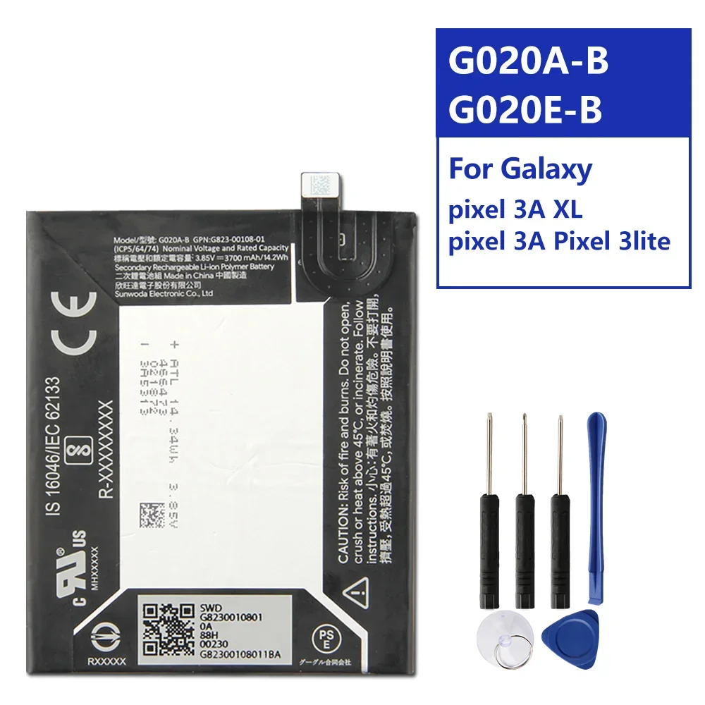 Replacement Battery For Google Pixel 3A XL G020A-B Google Pixel 3A Pixel 3Lite G020E-B Rechargeable Battery