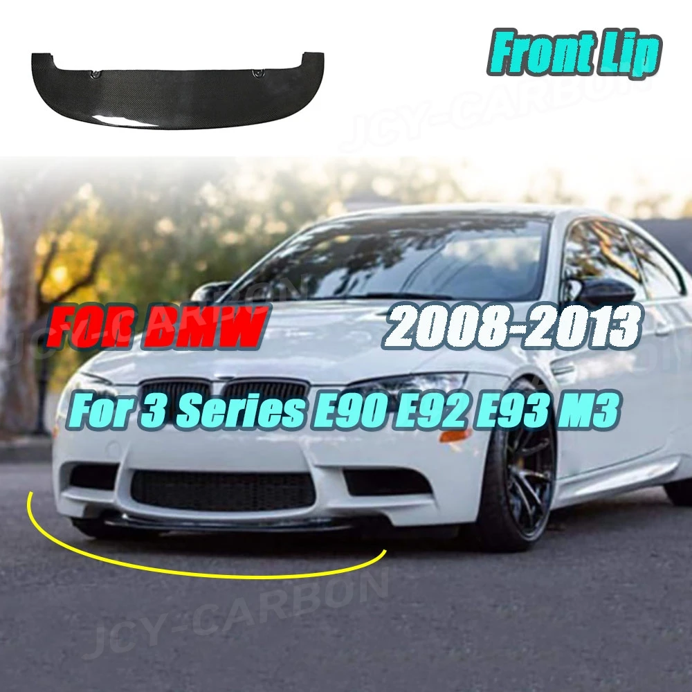 

JCYECF Кованый передний бампер из углеродного волокна, спойлер, Стайлинг автомобиля для BMW 3 серии E90 E92 E93 M3 2008-2013, аксессуары для подтяжки лица