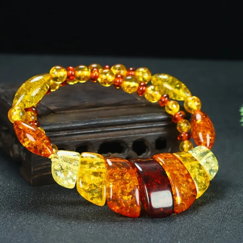 

Bohemian, Retro Fashion Personality Amber Collarbone Chain