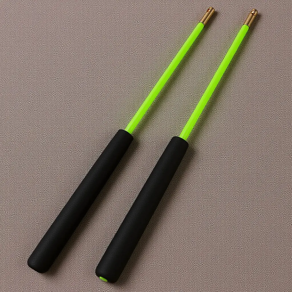 Palos de diabolo antideslizantes profesionales, mango ergonómico, palos de repuesto ligeros para malabarismo, para Fitness al aire libre, 2 uds.