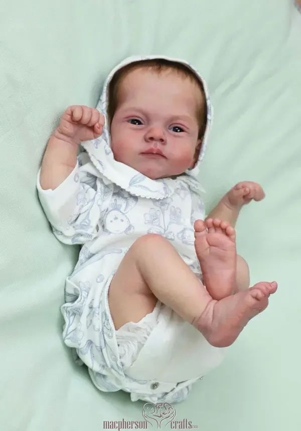 EGO 맞춤형 도색되지 않은 키트 20''Reborn Baby Lily By Joanna Kazmierczak, 천 바디 및 코아 포함