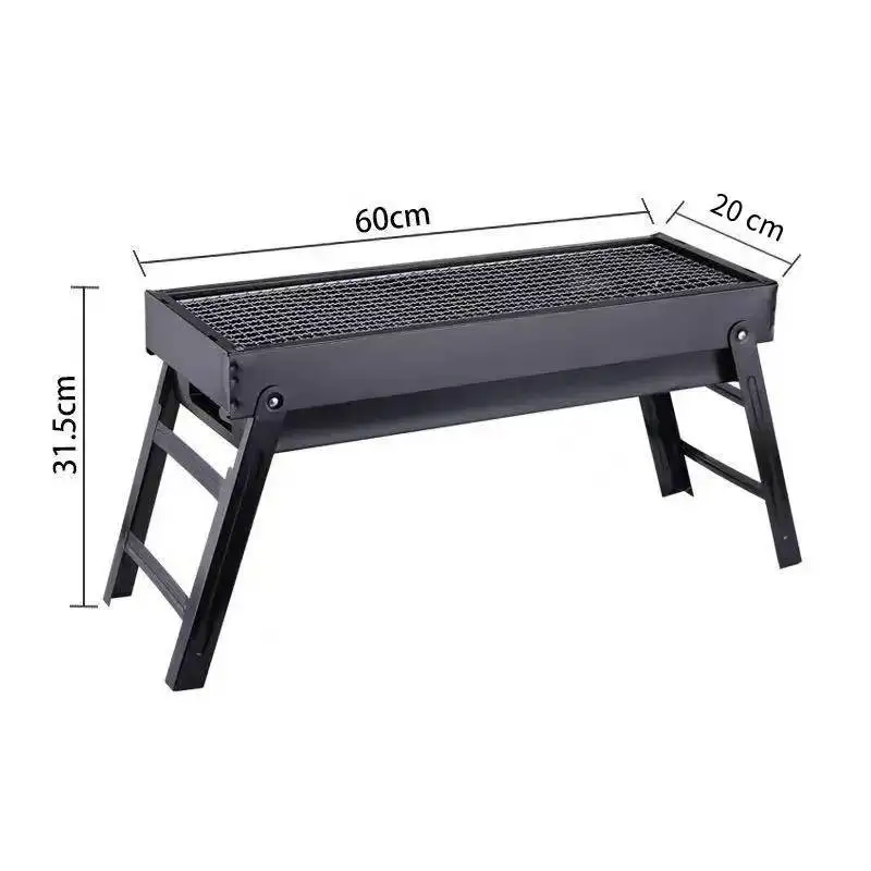 

New Large BBQ Barbecue Grill Folding Portable Charcoal Outdoor Camping Picnic Burner Foldable Charcoal Camping Barbecue Oven