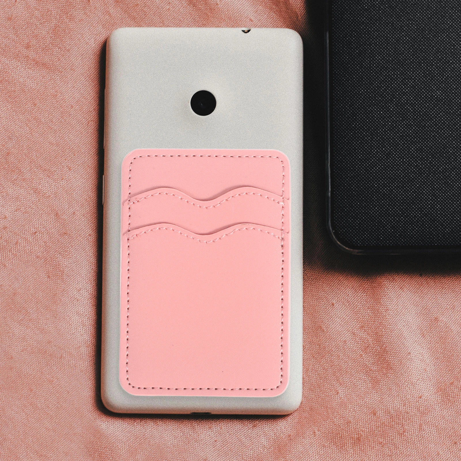 

Mobile Phone Card Holder Credit Case Wallet Business Adhesive Holders Women Cell