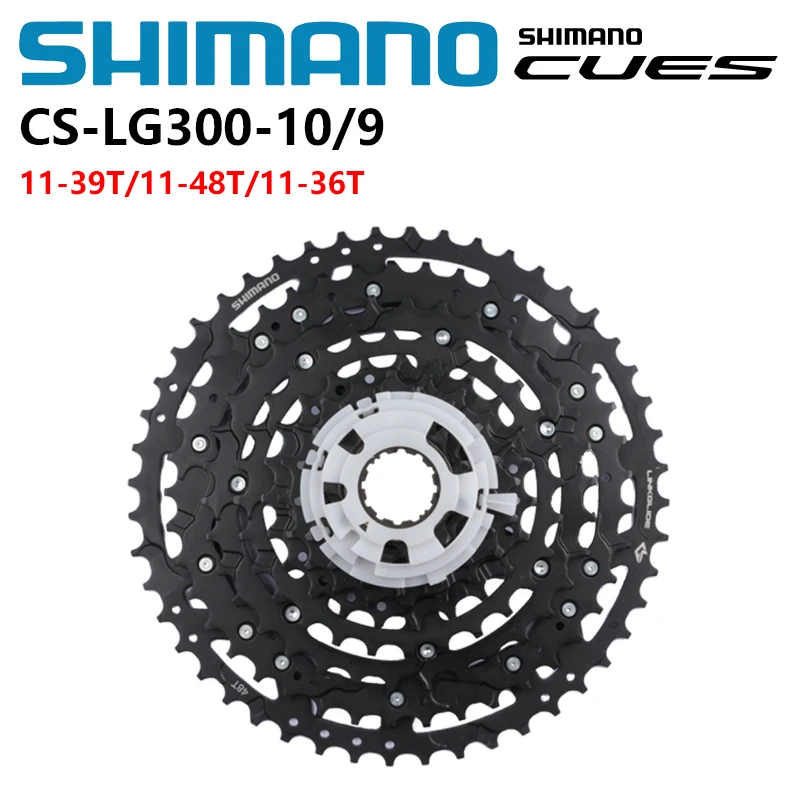 SHIMANO CUES U6000 Series CS-LG300-10 U4000 Series CS-LG300-9 LINKGLIDE 9/10s Cassette Flywheel 11-36T/11-39T/11-48T Bike Parts