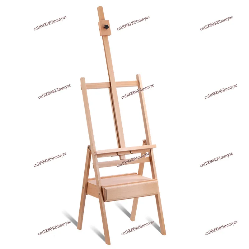 Beech Drawer Easel Special Box Art Students Storage Box For Sketch Oil Painting Display Storage Shelf