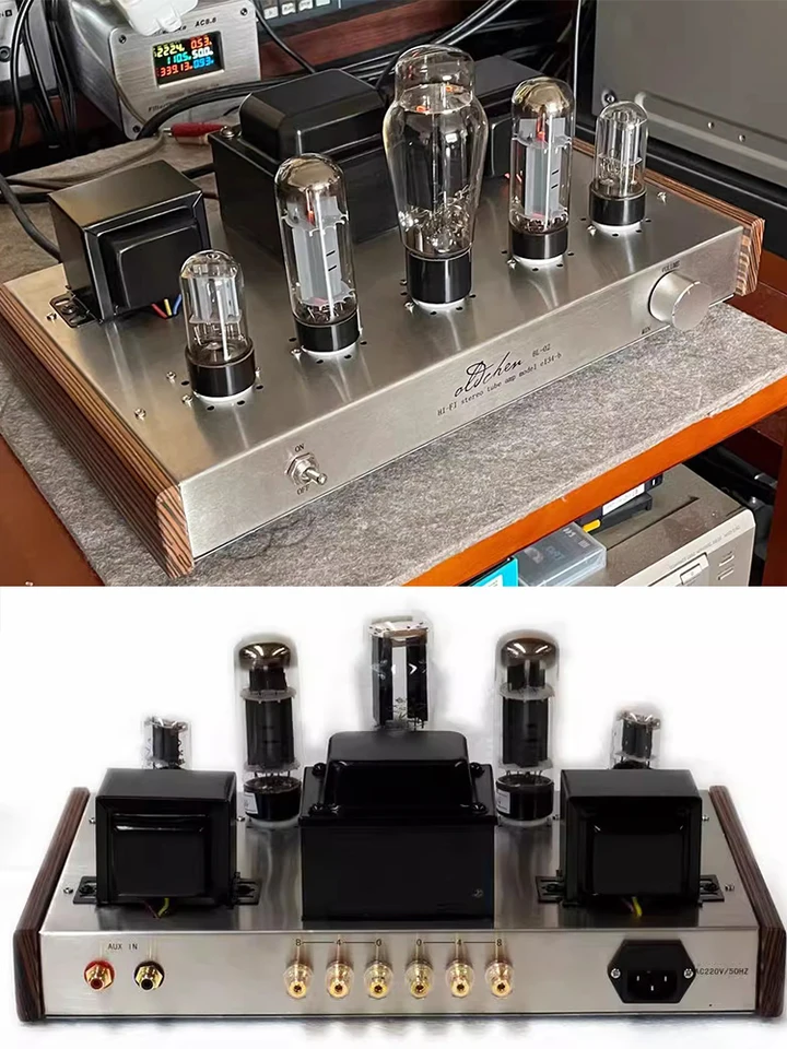 Oldchen-Tube hifiパワーアンプ、EL34-B、純粋なクラスA、手作り、家庭