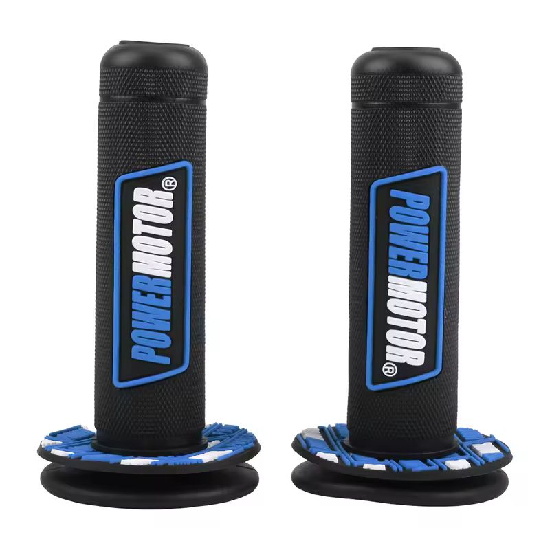 Universal Motorcycle Grips 7/8 In 22mm 24mm Handlebar Protection Accessories Dirt Bike Off-Road Rubber Gel Hand Grip Powermotor - Image 3