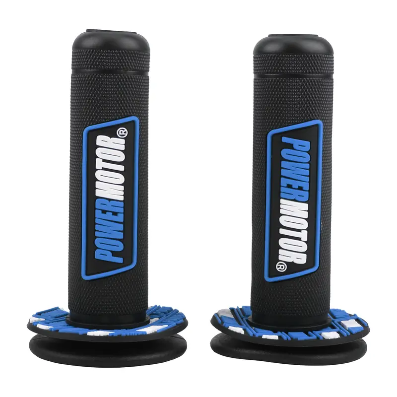 Universal Motorcycle Grips 7/8 In 22mm 24mm Handlebar Protection Accessories Dirt Bike Off-Road Rubber Gel Hand Grip Powermotor - Image 3