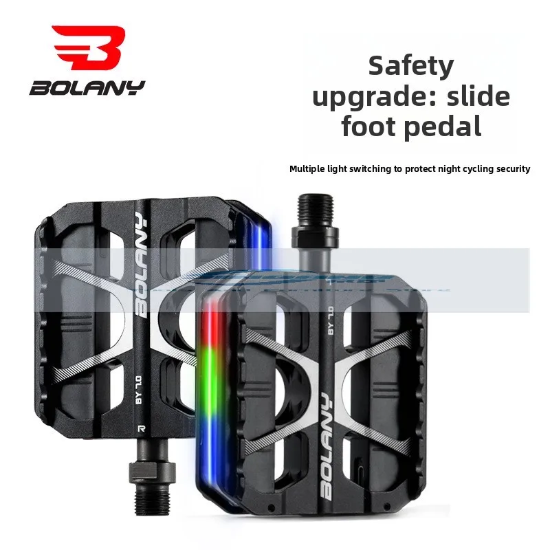 

Bolany Bike 3 Peeling Pedals Aluminum Symphony Warning Pedals, Light Pedal Accessories