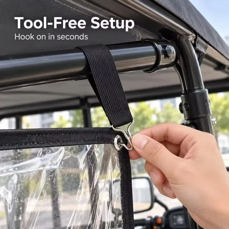 5~30PCS Universal Elastic Bungee Tie Down Strap with Metal Hooks Fastening Band for Tricycle Rain Canopy Outdoor Cargo Securing