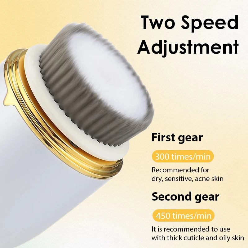 3 in 1 Electric Facial Cleansing Brush Face Massager Cleansing Device for Deep Cleaning Removal Blackhead Pore Waterproof