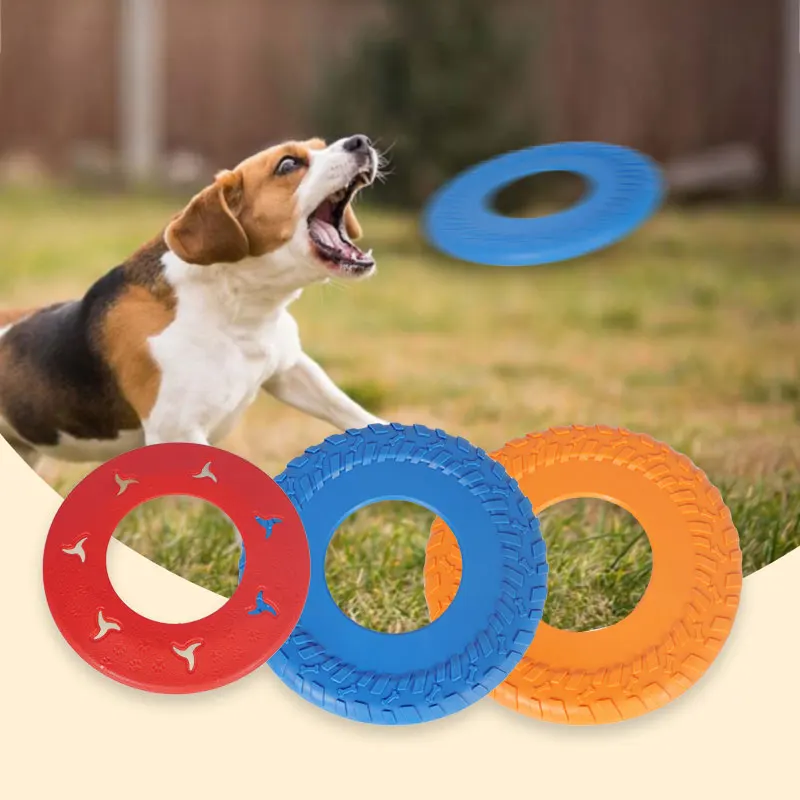 

1Pc Dog Flying Disk, TRP Material Is Safe and Bite Resistant, Outdoor Training Toys, Interactive Game Pet Supplies