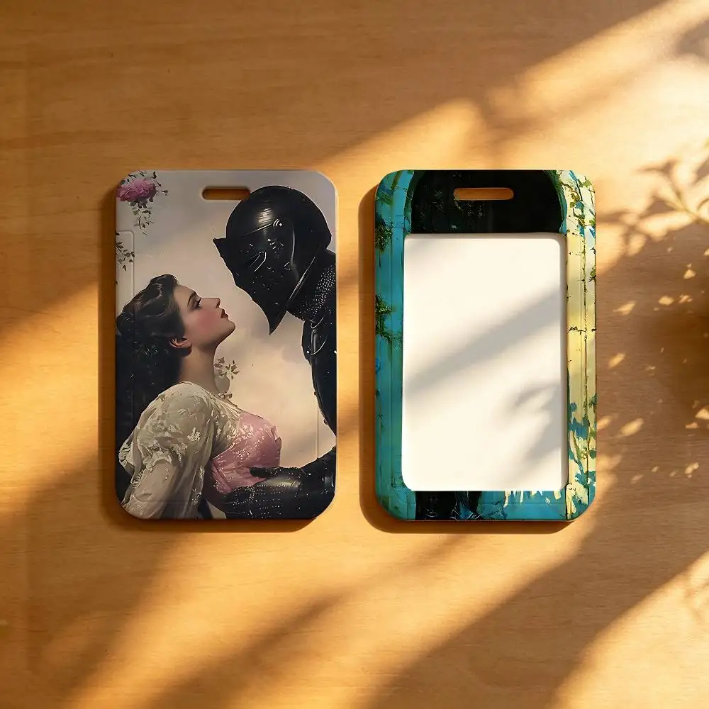 Beauty And The Knight NFC Contactless Sliding Card Sleeve For Student Cards, Bus Cards, ID Cards, And Work Permits