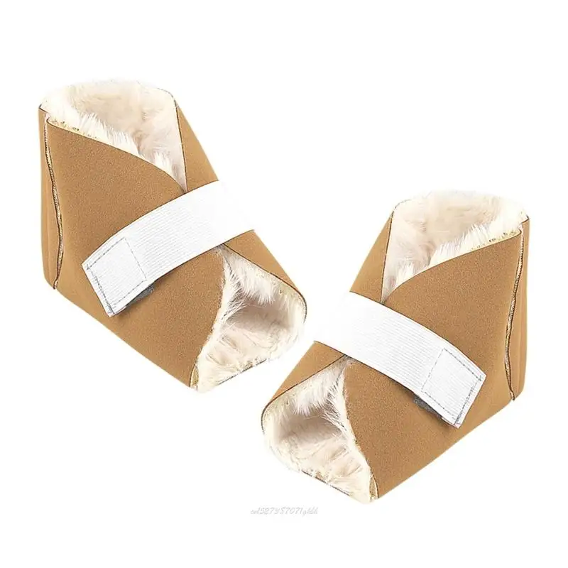 

X5XA Winter Thickened Heel Support Protectors Boot Breathable Antislip Design Foot Cushions For rotect Feet Ankle Bed Sores