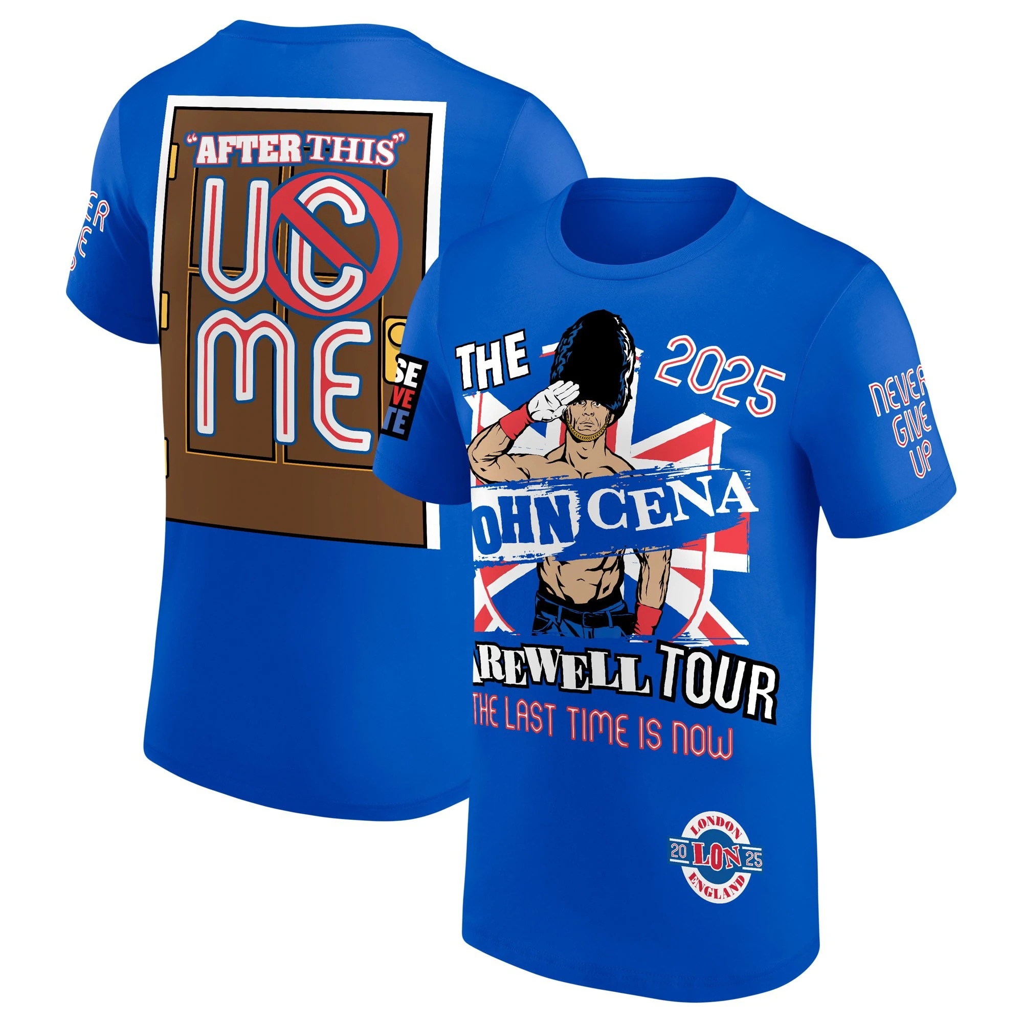 

Men's Blue John Cena Farewell Tour 2025 Summer Short Sleeve Women's T-Shirt New Sports Children's Clothes Top