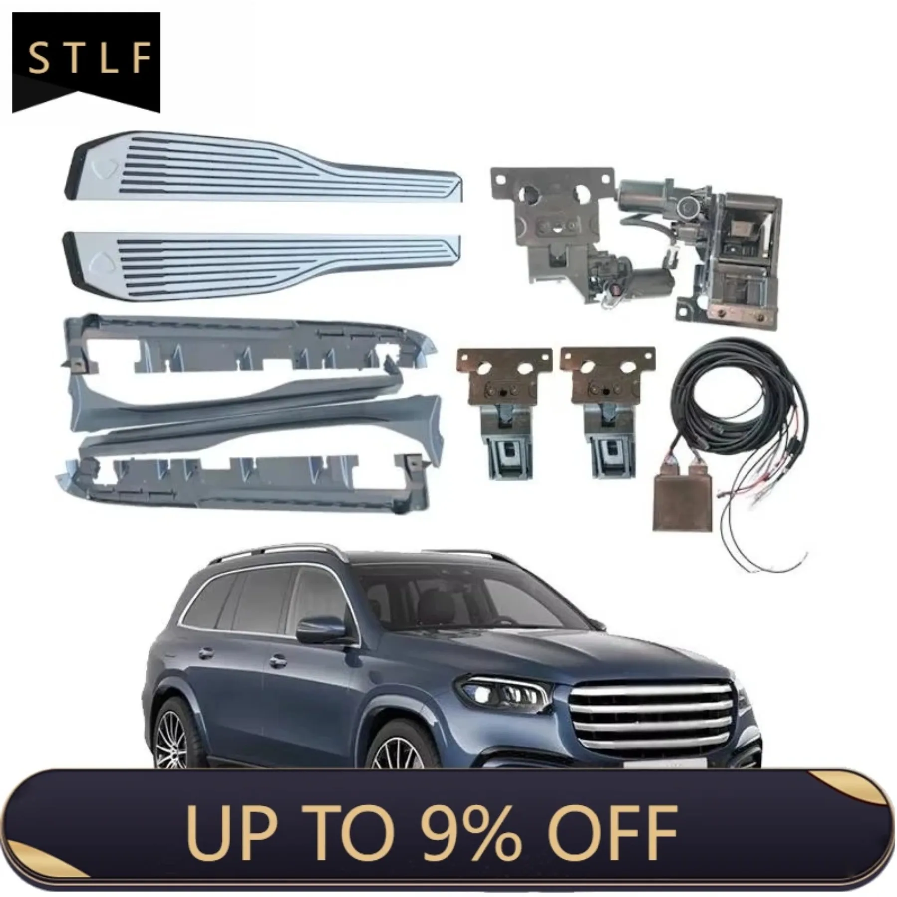 

Electric Auto Running Board Aluminum Alloy Folding Side Pedals Style For Mercedes GLS W167 GLE GLC with Carry Bag