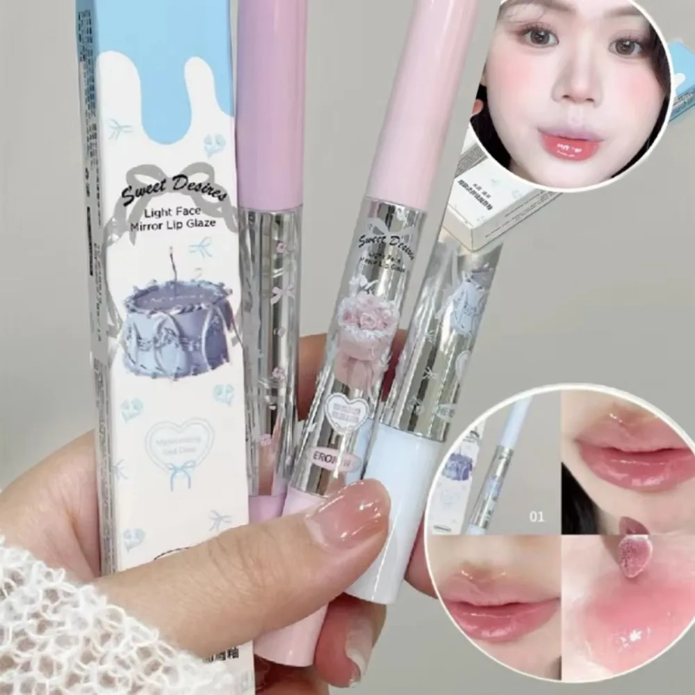 เซ็กซี่กระจก Jelly Lip GLOSS Moisturizing Big หัวแปรง Lip Plumper เครื่องสําอางค์ Non-Stick CUP Liquid ลิปสติกแต่งหน้าเครื่องมือ