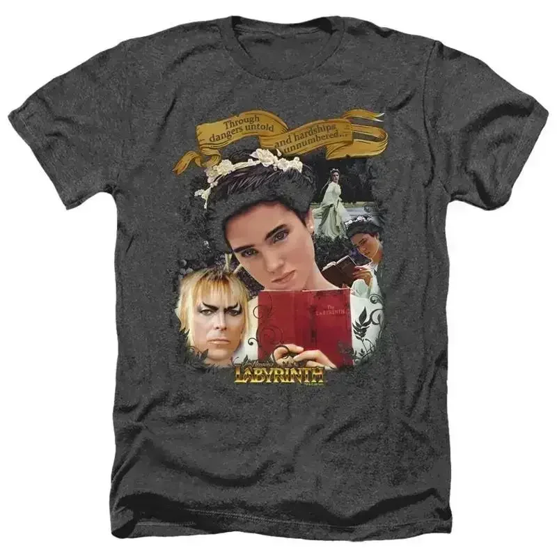 LABYRINTH DANGERS UNTOLD Licensed Adult Men's Heather T shirt SM 3XL