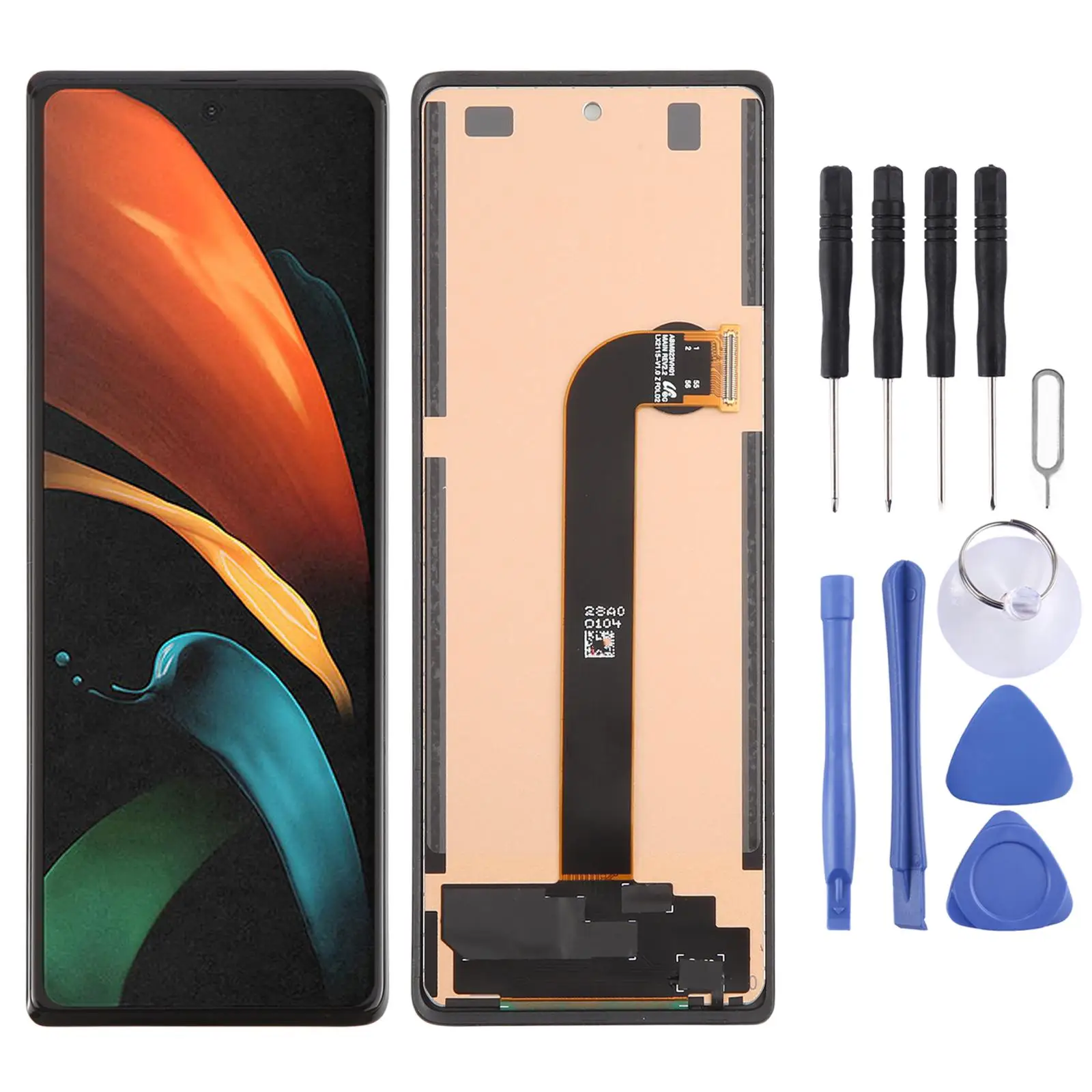 for-samsung-galaxy-z-fold2-5g-sm-f916b-tft-lcd-secondary-screen-with-digitizer-full-assemblydisplay assembly replacement