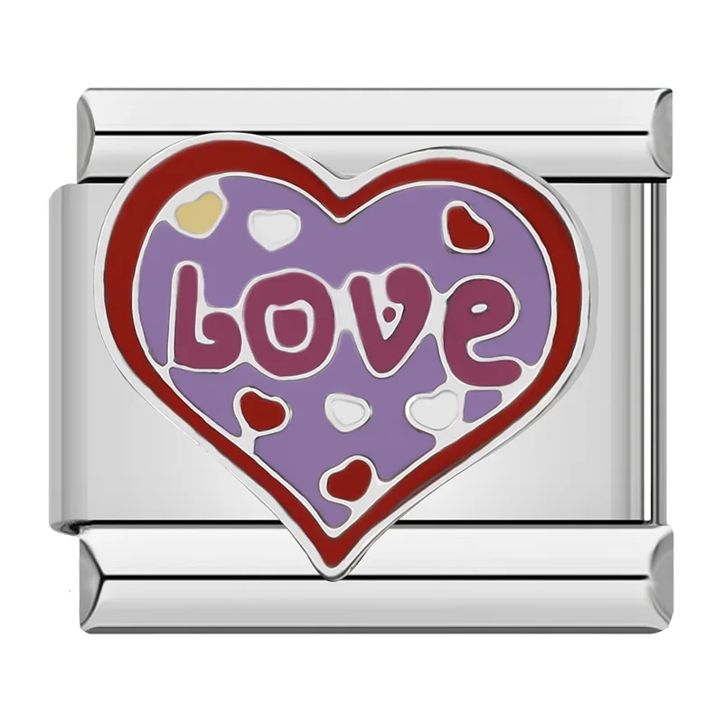 Hapiship 2024 Fashion Family Hope Daughter Travel Charm Italian Links Fit 9mm Bracelet Stainless Steel Making DIY Jewelry DJ770