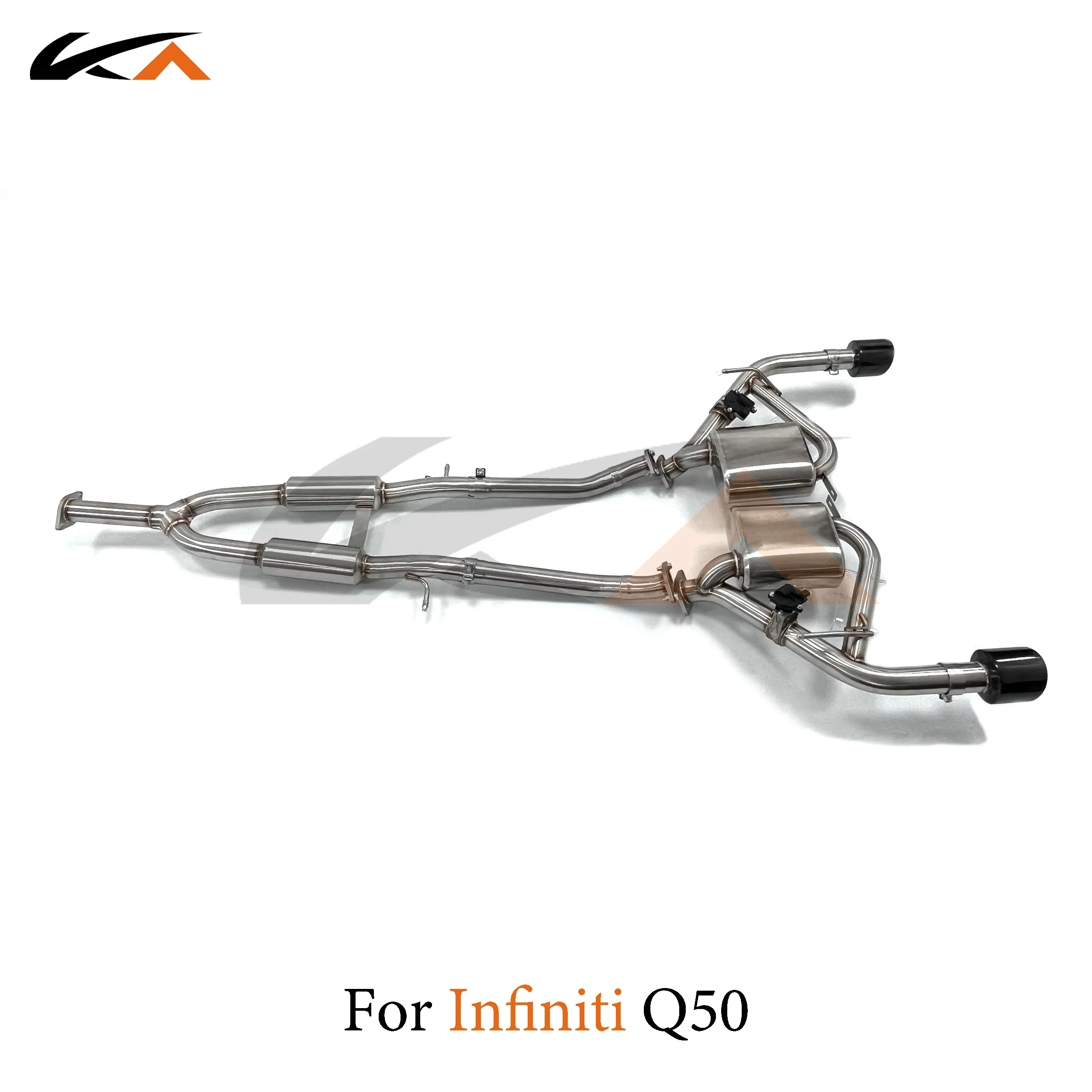 

KA Tuning exhaust system steel catback for Infiniti Q50 rear section performance muffler with valve sport sounds
