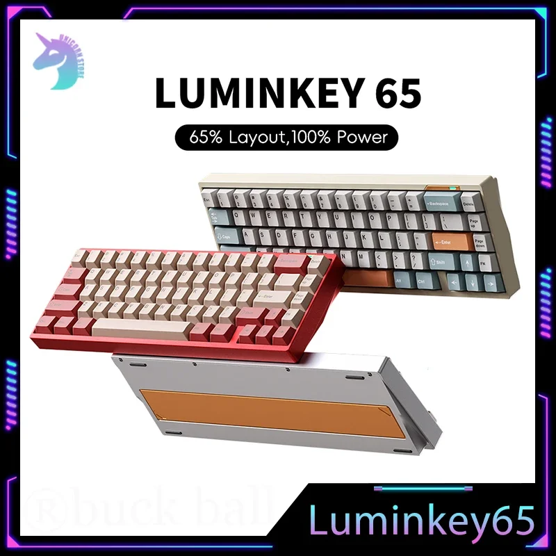 Luminkey65 Gamer Mechanical Keyboard Kit 3 Mode Usb/2.4g/Bluetooth Wireless Keyboards Customize Hot Swap Gaming Keyboard Gifts